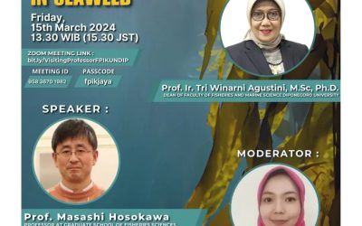 Program Studi Teknologi Hasil Perikanan UNDIP Sukses Selenggarakan Visiting Professor World Class University