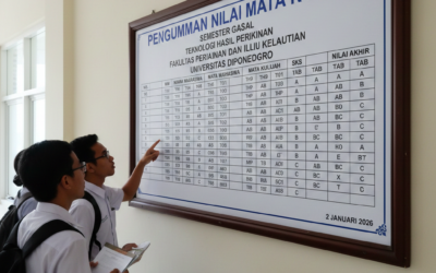 Batas Input Nilai Mata Kuliah Mahasiswa THP – Semester Genap