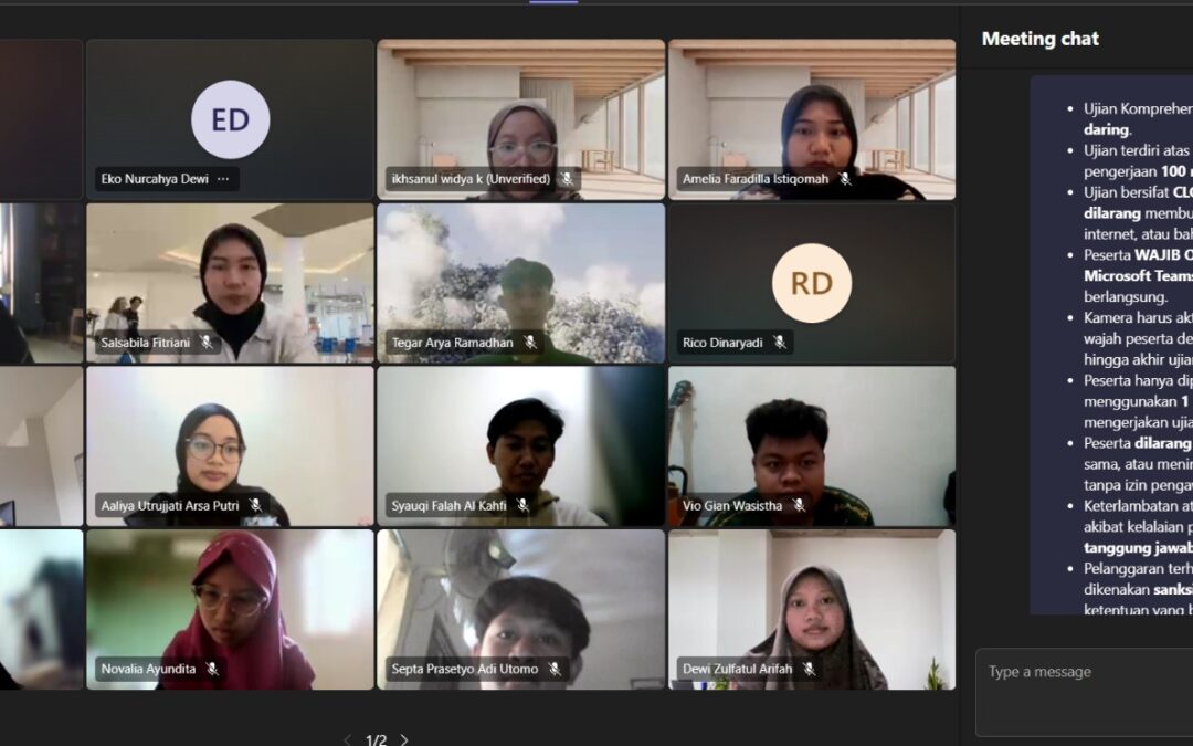 Ujian Komprehensif Mahasiswa THP Periode Wisuda 181