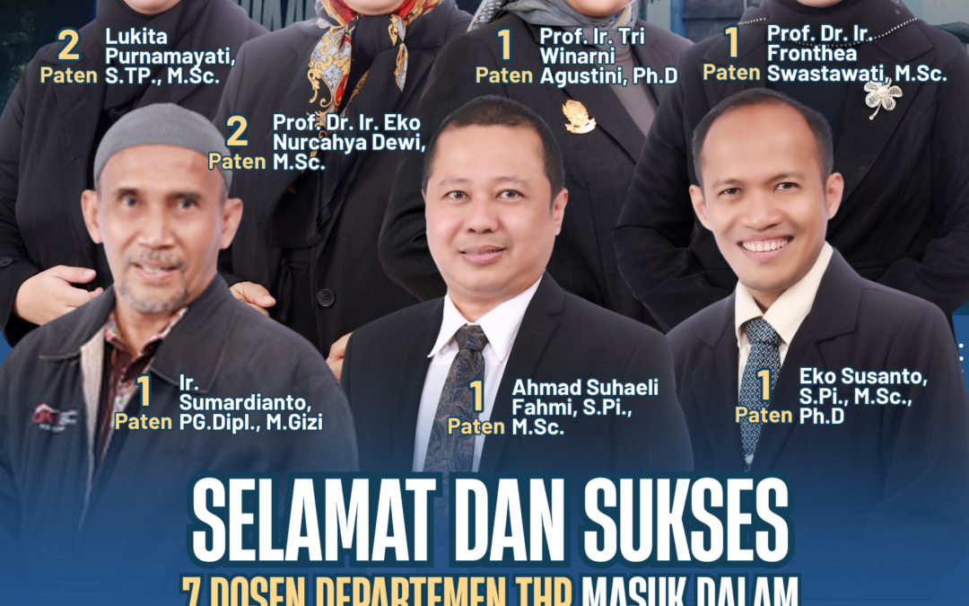 Dosen Departemen Teknologi Hasil Perikanan FPIK UNDIP Raih 9 Paten dalam Capaian 100 Paten Universitas Diponegoro